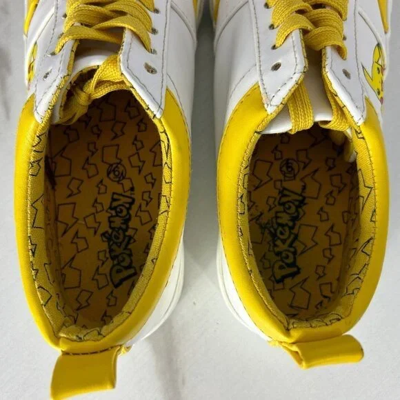 Nintendo Pokemon Pikachu Ground Up Sneakers RARE 2019 yellow white Womens Size 6 - Picture 6 of 7